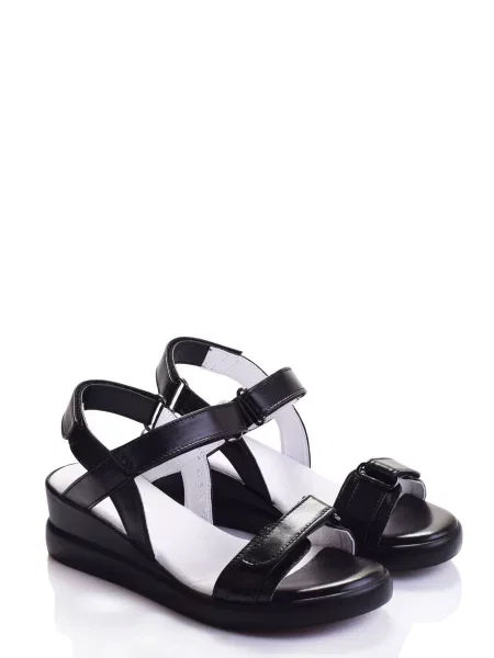 Кожаные босоножки Marco Piero черные