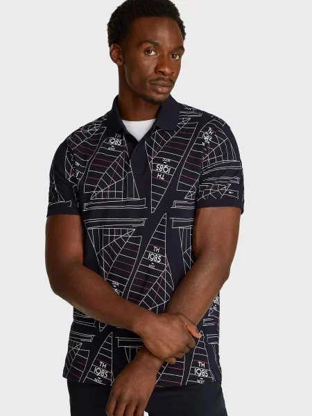 Поло Tommy Hilfiger синее