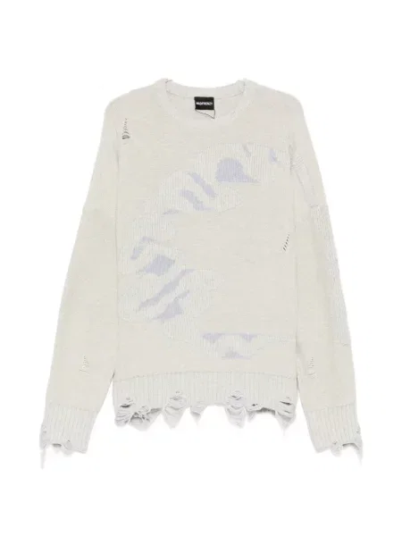 Svetr Madfrenzy s oděrkami ve grunge stylu