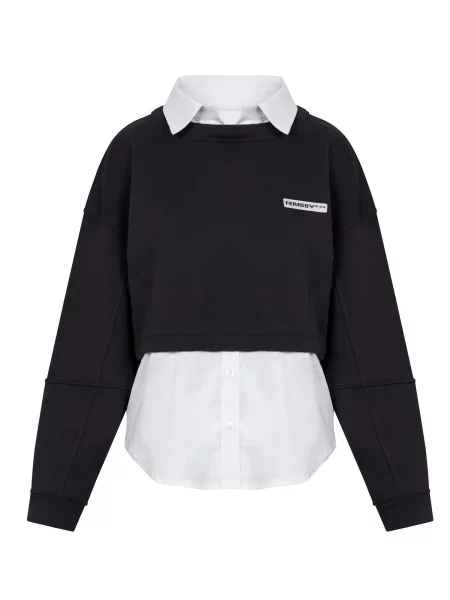 FEMSSY Mikina LAYA SWEATSHIRT BEIGE grafitová béžová