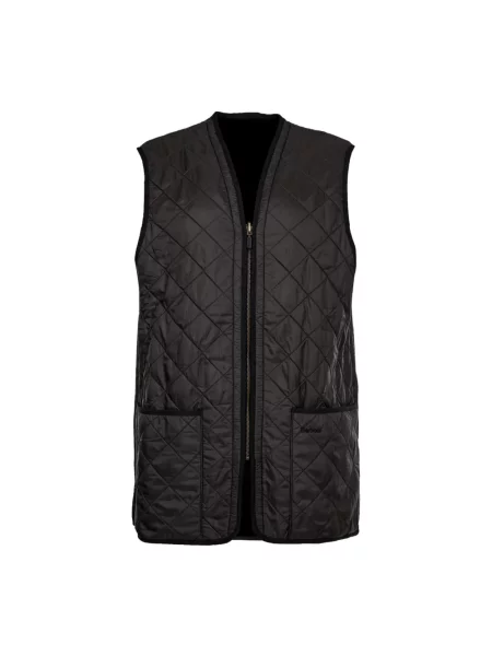 Barbour Kurtki Mężczyzna XL Kamizelka Polarquilt czarny