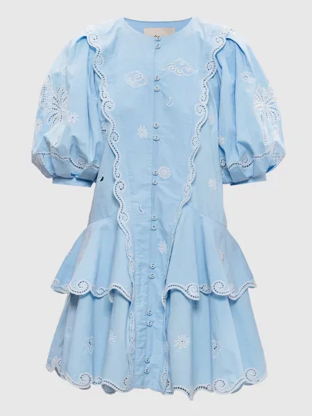Сукня Maizy з вишивкою Alemais блакитна