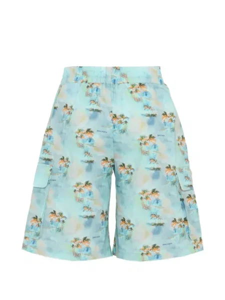 Szorty cargo dziecięce Palm Angels niebieskie