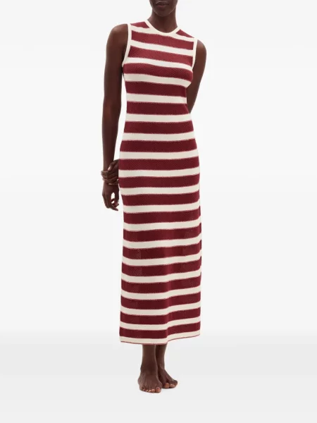 Rochie maxi Eres cu dungi roșu