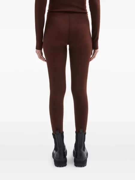 Leggings Jil Sander cu imagine maro