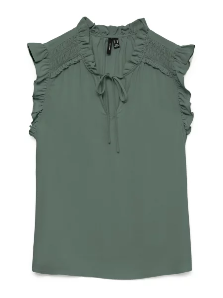 VERO MODA Bluză VMALBA închis verde
