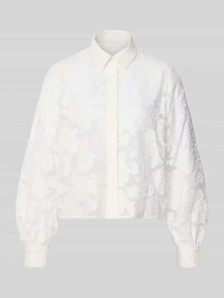 Bluzka koszulowa z krytą listwą guzikową Jake*s Collection biała