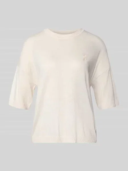 Sweter z mieszanki lnu o kroju relaxed fit model SL LINEN' Armedangels biały