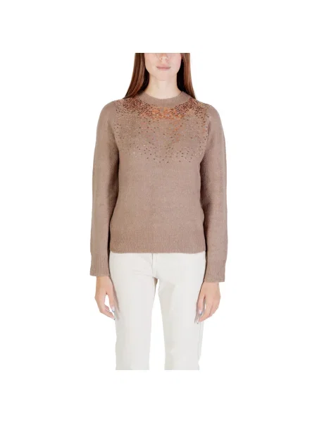 Pulover Jacqueline De Yong cu paiete maro