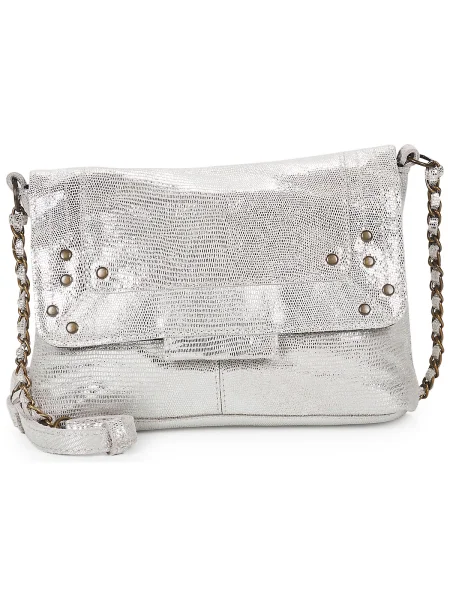 Geantă Pieces argintiu