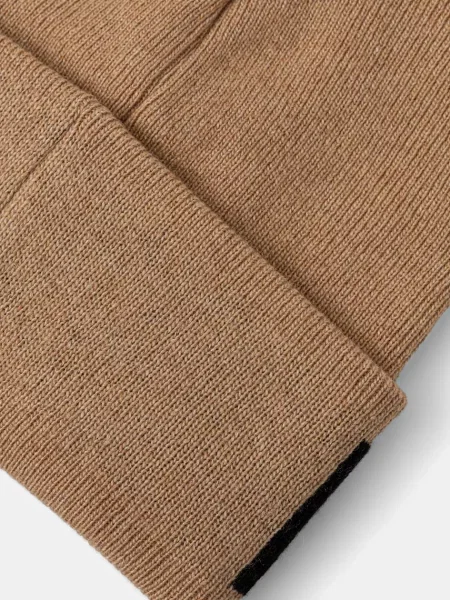 Шерстяная шапка Moschino коричневая