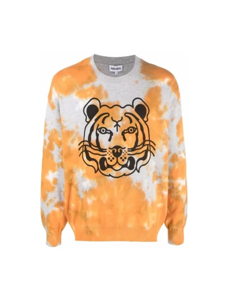 Tie dye bluza Kenzo wiązana pomarańczowa