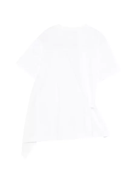 Tricou Sacai din poplin alb