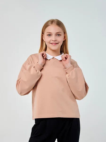 Дитячий Світшот SMIL бежевий