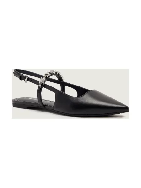 Michael Kors De piele balerini DINA negru