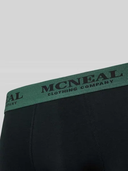 Obcisłe bokserki z elastycznym paskiem w zestaw 3 szt. Mcneal czarne