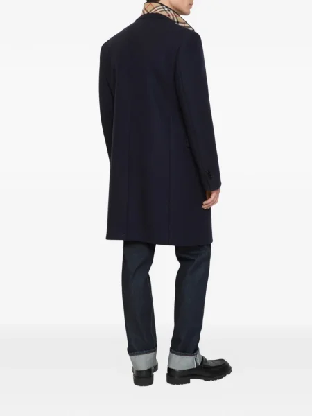 Palton Burberry de lână albastru