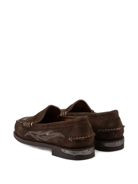 Pantofi loafer Sebago cu broderie maro