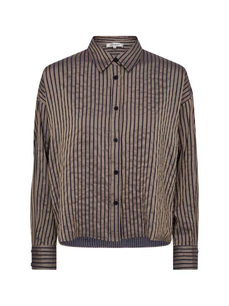 Co'couture Bluză Calvia / albastru închis bej