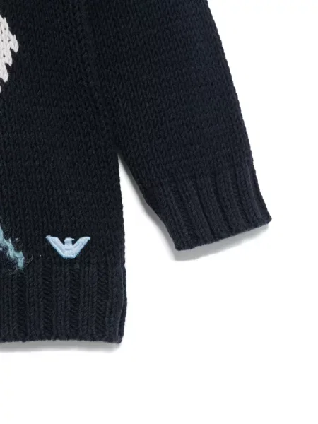 Sweter dziecięcy Emporio Armani niebieski
