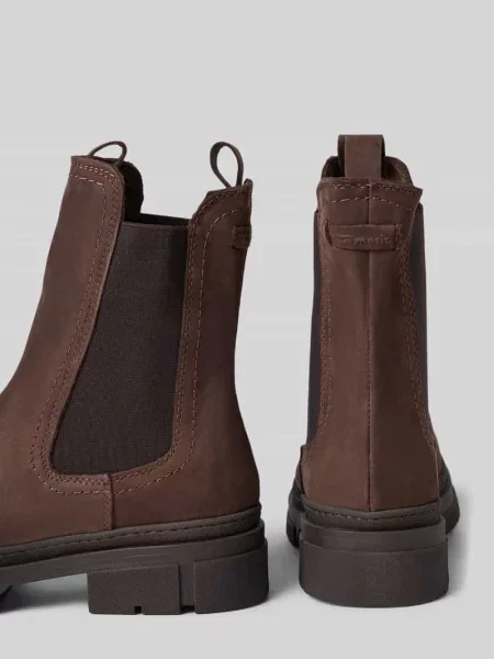 Buty chelsea z welurowej skóry bydlęcej z naturalnej skóry Tamaris