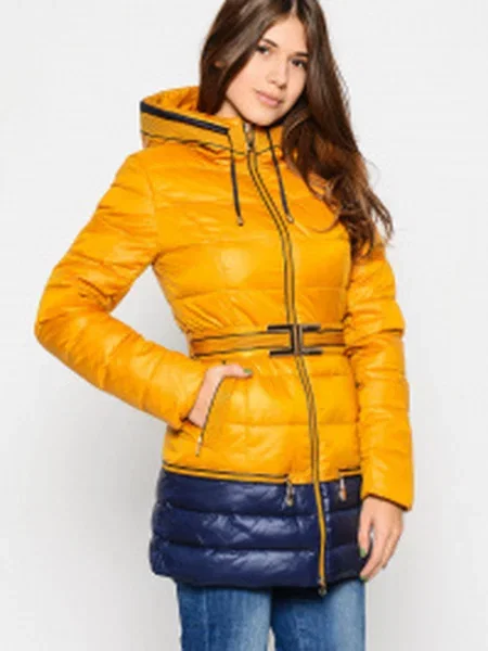 Пуховик Carica желтый