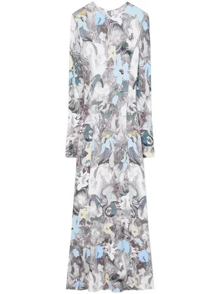 Rochie midi Tory Burch din jerseu până la genunchi de costum albastru