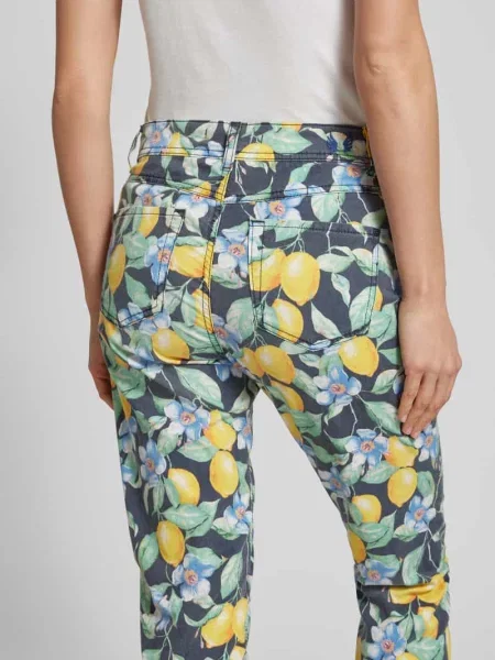 Spodnie o skróconym kroju slim fit model ‘ORNELLA’ Angels czarne