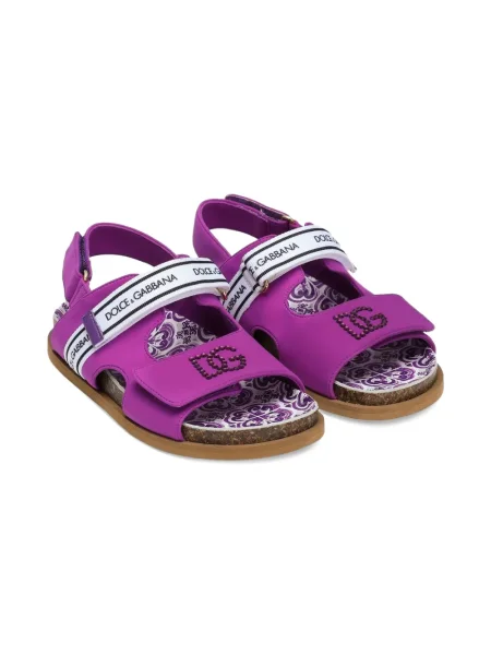 Sandały dziecięce Dolce And Gabbana różowe