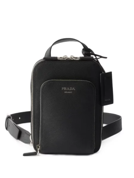 Rucsac Prada din piele negru