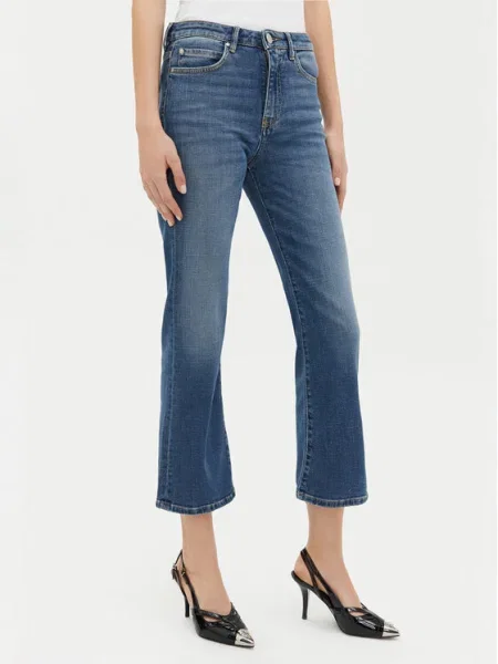 PINKO Džínsy Britney Bootcut Fit modrá