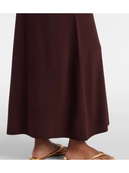 Maxi rochie maxi Sir de costum maro