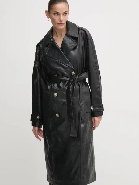 Dkny palton femei de tranzitie oversize negru