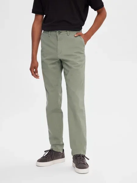 SELECTED HOMME Chino hlače Miles Flex' kaki