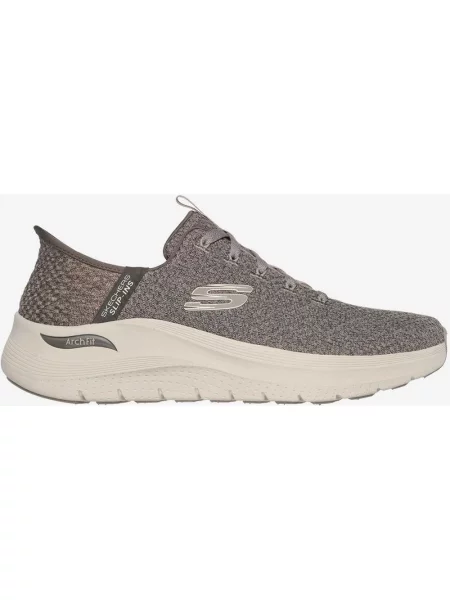 Buty sportowe Skechers Arch Fit beżowo-białe białe