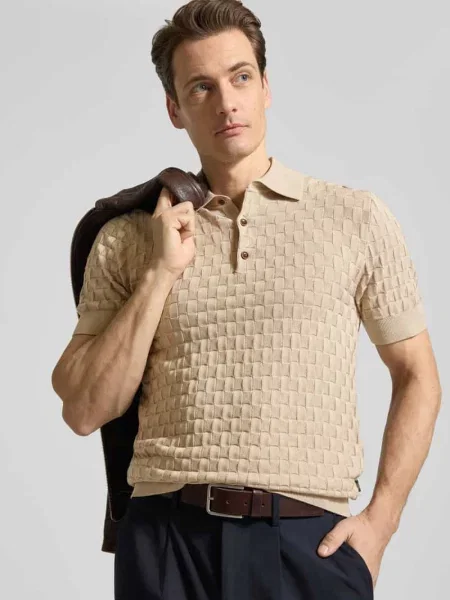 Koszulka polo o kroju slim fit z czystej bawełny model ‘Heritage’ Matinique