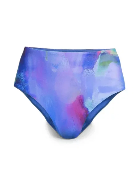 Bikini Casall visoki struk s printom s apstraktnim uzorkom plava
