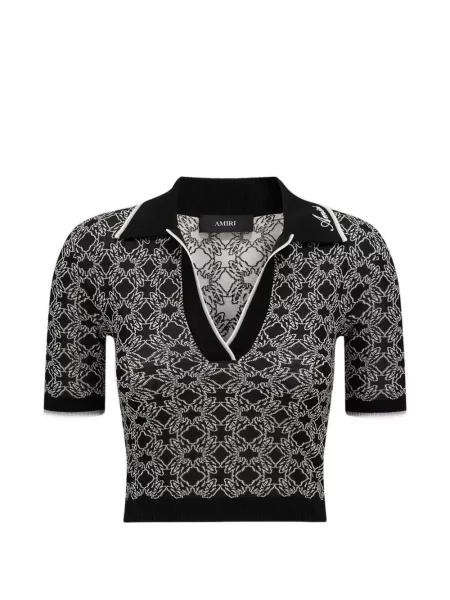 Tricou polo Amiri negru