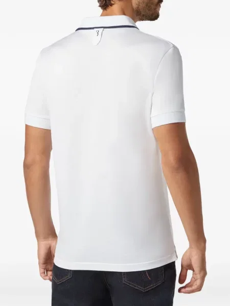 Tricou polo Billionaire cu broderie alb