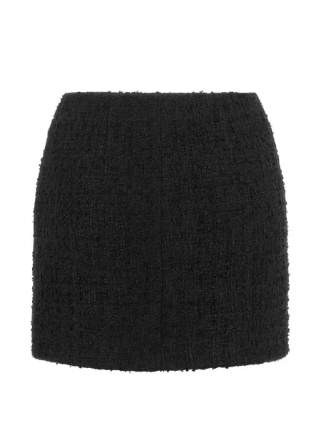 Fustă Balmain cu două rânduri de nasturi negru