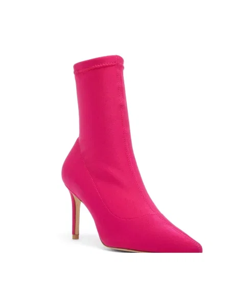 Botki Stuart Weitzman ze stretchu różowe