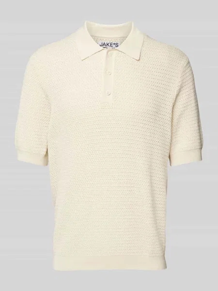 Koszulka polo z mieszanki z fakturowanym wzorem Jake*s Studio Men