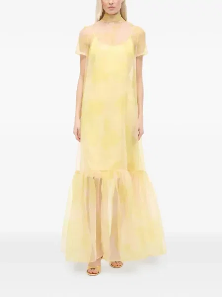 Rochie maxi Staud galben