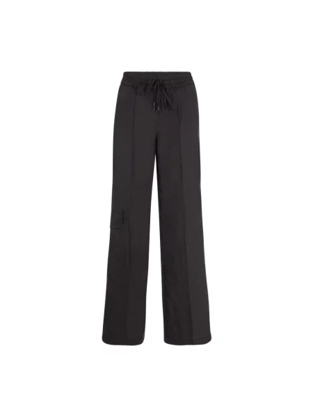 Spodnie cargo Cambio plisowane czarne