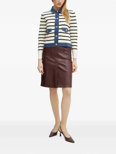Cardigan Morgan cu dungi alb
