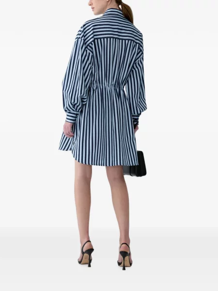 Rochie tip cămașă Carolina Herrera cu cordon albastru