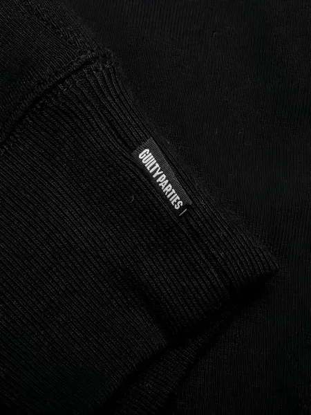 Hanorac crewneck Wacko Maria cu broderie negru