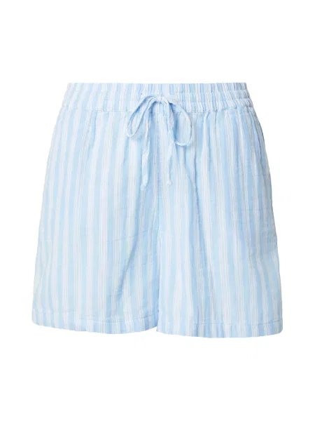 ONLY Pantaloni ONLTHYRA albastru deschis alb