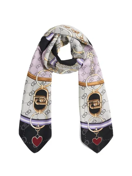 Fular Liu Jo cu model floral negru