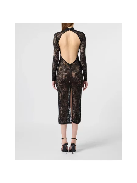 Sukienka maxi Philipp Plein czarna